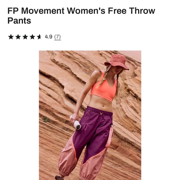 FP Movement by Free People Purple and Pink Joggers - Picture 2 of 3